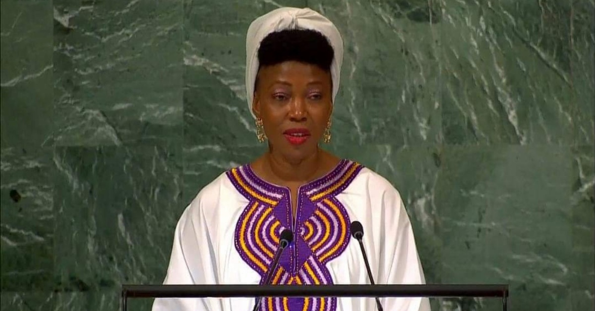 First Lady Fatima Bio Speaks Against Child Sexual Exploitation, Abuse and Violence at UN General Assembly
