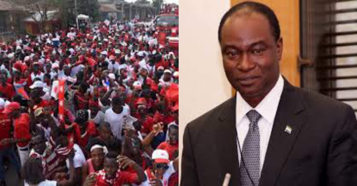 At Burial of Samura Kamara’s Sister APC Turns Rogbore Village Red