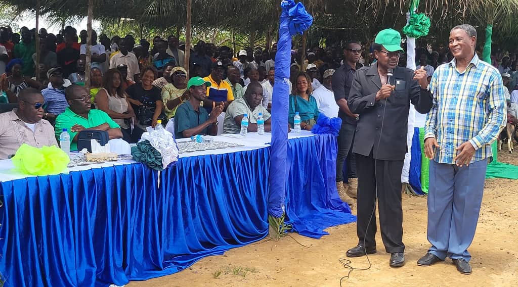 APC Former Vice President, Victor Foh and Alpha Kanu Enthuse SLPP Supporters in Bo