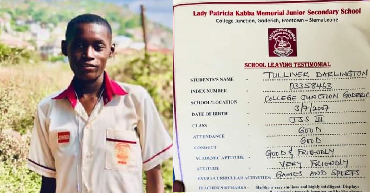 Sixteen Years Old Boy, Darlington Tulliver Diagnosed of Kidney Disease Cries For Urgent Medical Help