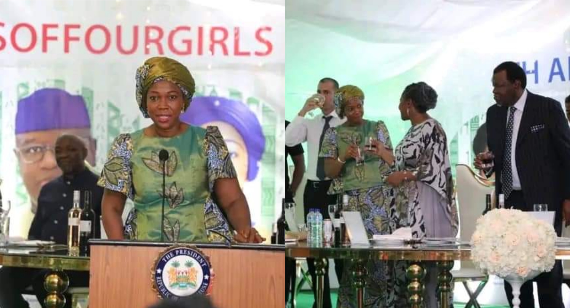 First Lady Fatima Bio Hosts 4th Anniversary Dinner of The Hands Off Our Girls Campaign