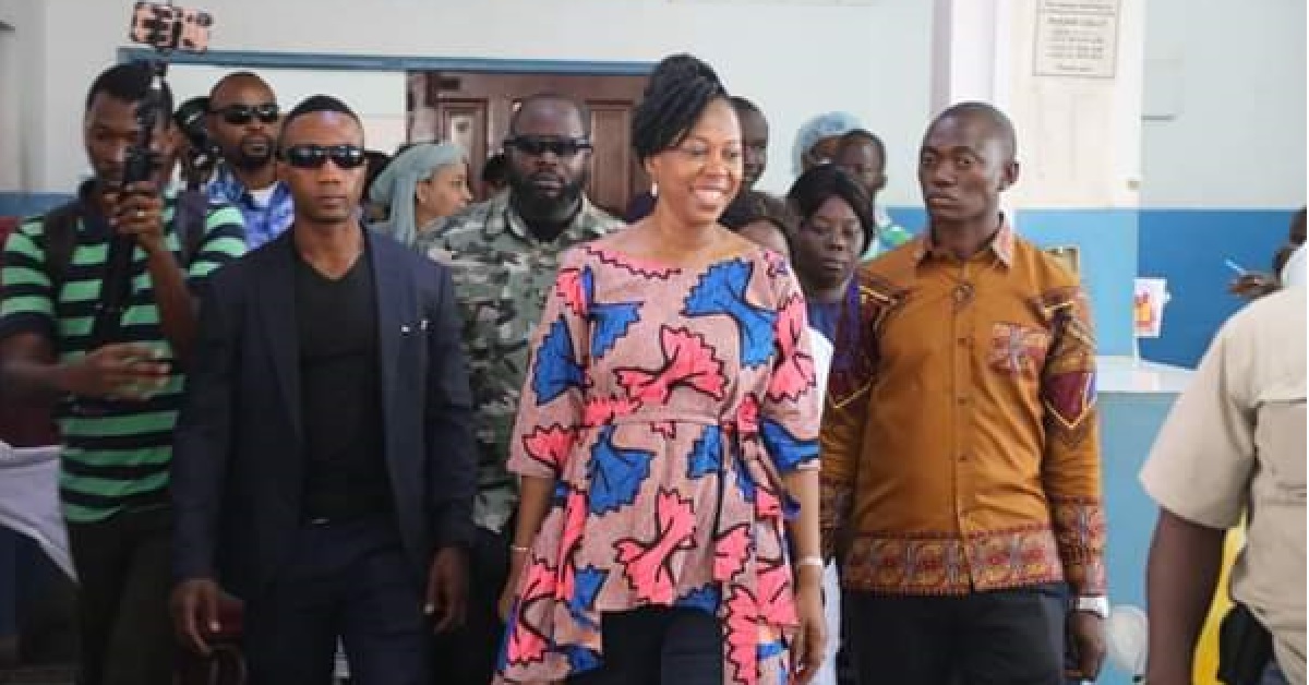 First Lady Fatima Bio Visits Cottage Hospital
