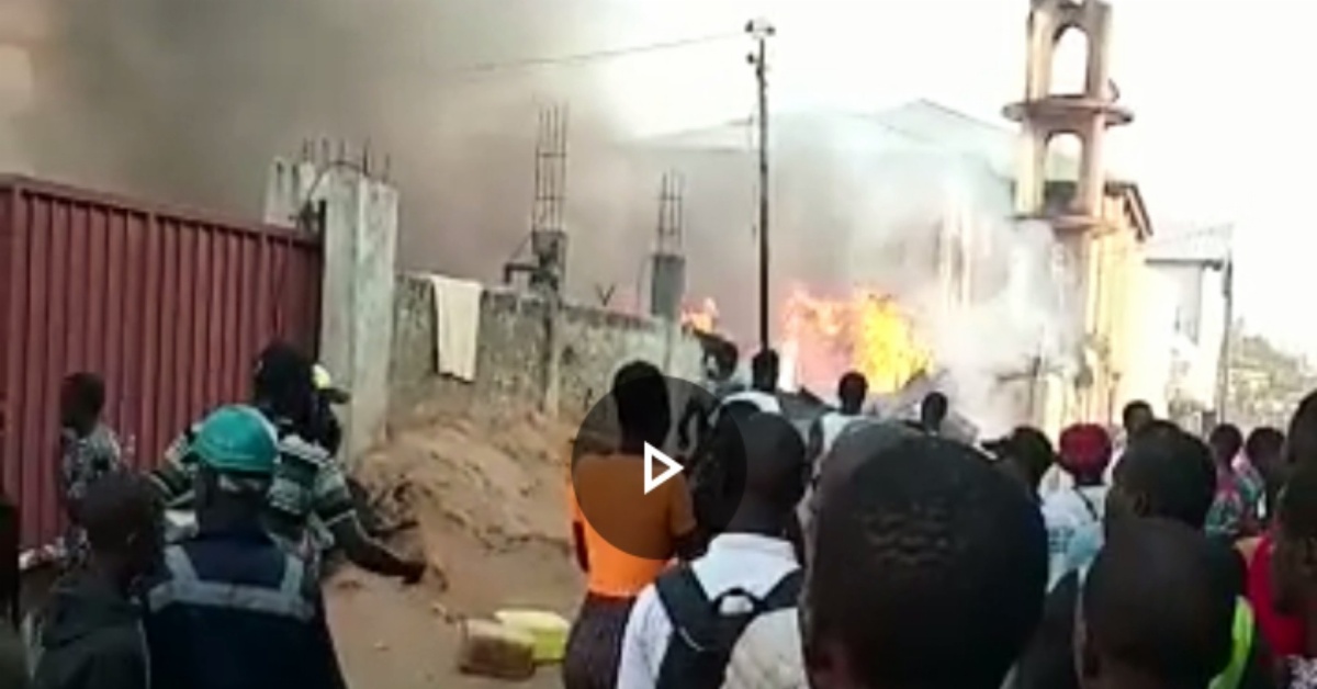 Fire Accident at Cline Town kanikay