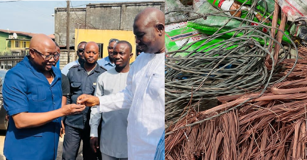 Chief Justice Babatunde Edwards Hands Over Exhibits of Copper Cables And Commits to Using The Law to Create Deterrence