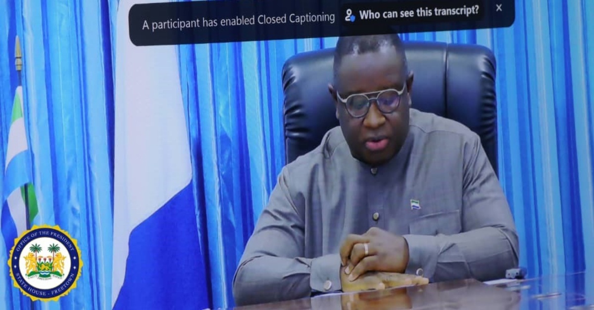 President Bio Participates in UNESCO Virtual Meeting on Education