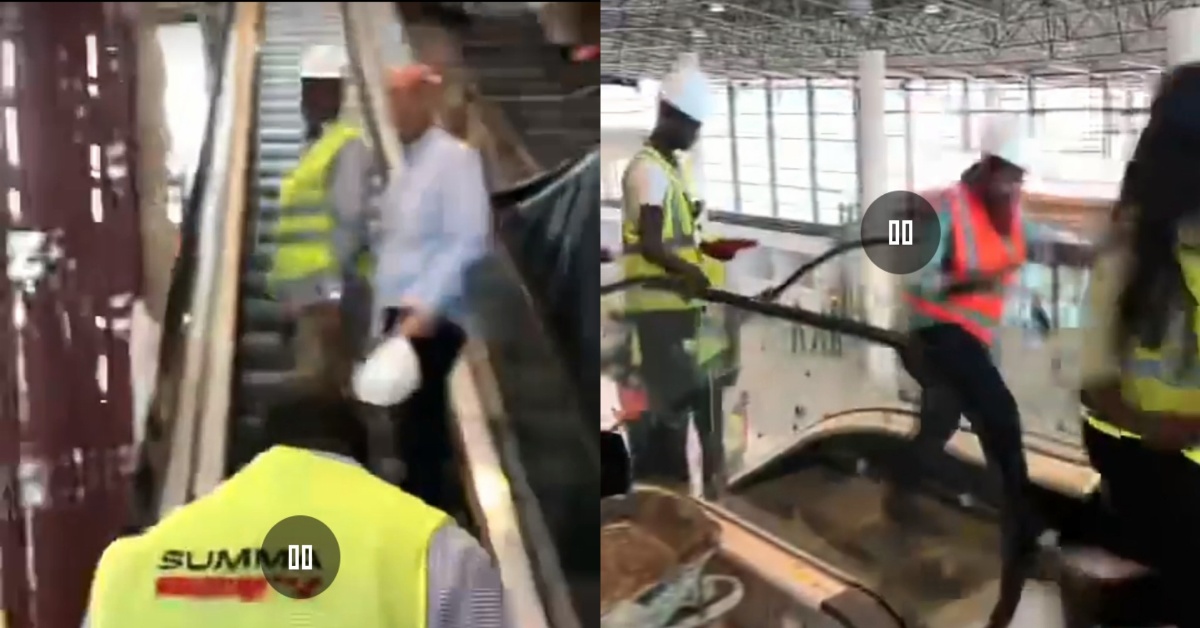 Sierra Leone Gets First Electric Escalator (Video)