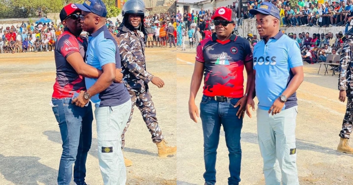 Anthony Navo Jr. Poses with Babadi Kamara in New Photos