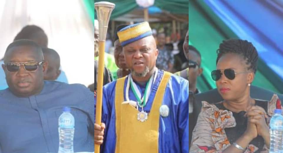 First Family Presents Paramount Chief of Sogbini Chiefdom to His People