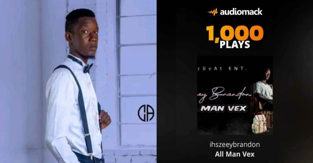 Brandon’s “All Man Vex” Clocks a Thousand Plays On Audiomack