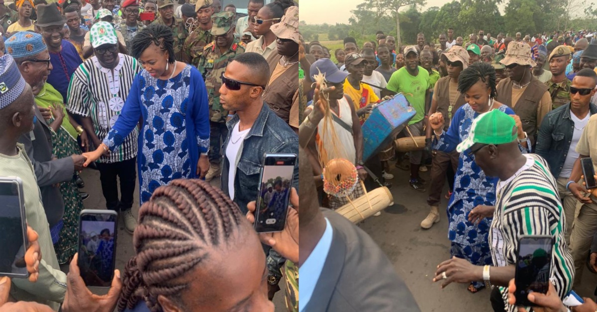 Fatima Bio Visits The Sierra Leone Liberia Border. Checkout The Reason