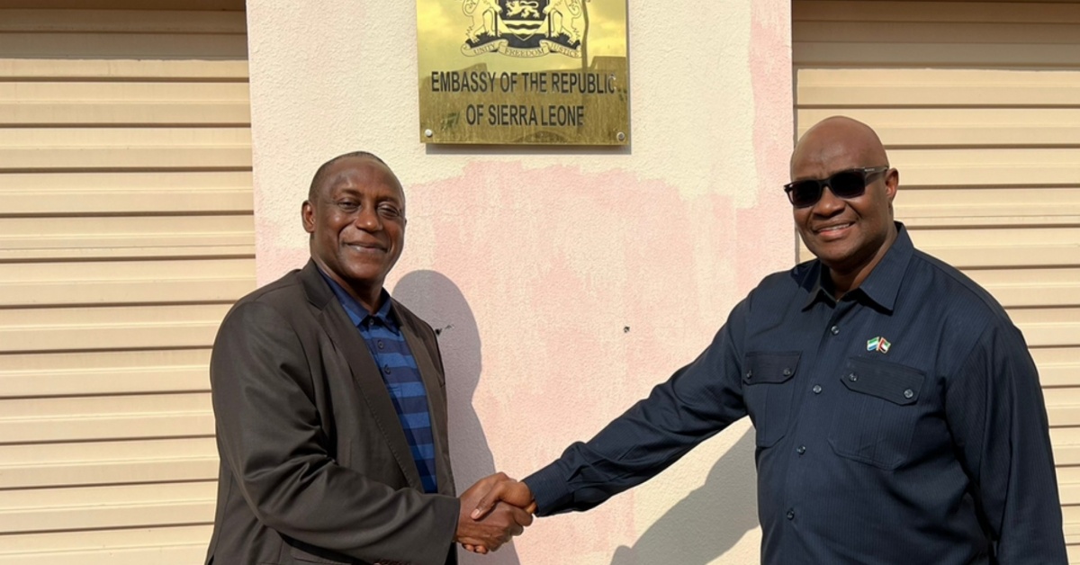Leader of NGC Dr. Kandeh Yumkellah Arrives in The United Arab Emirates Ahead of The 13th IRENA