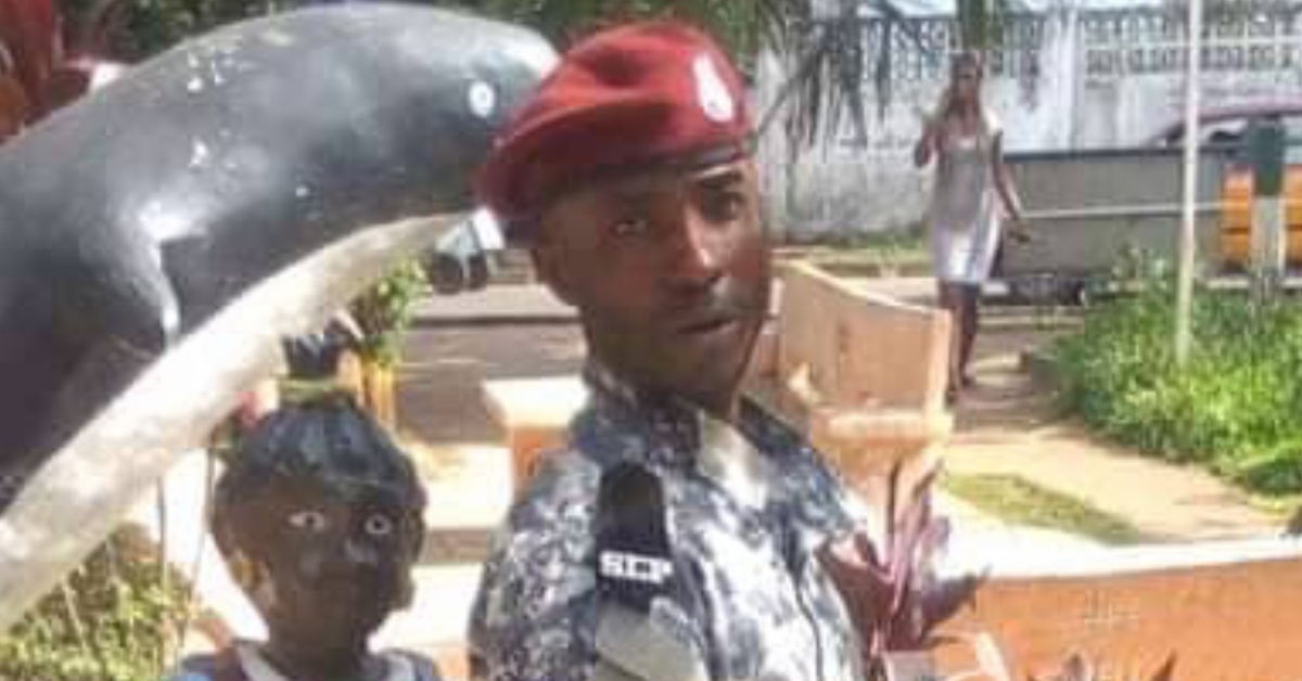 One of Police Officers That Allegedly Assaulted a Disable Man in Bombali Identified