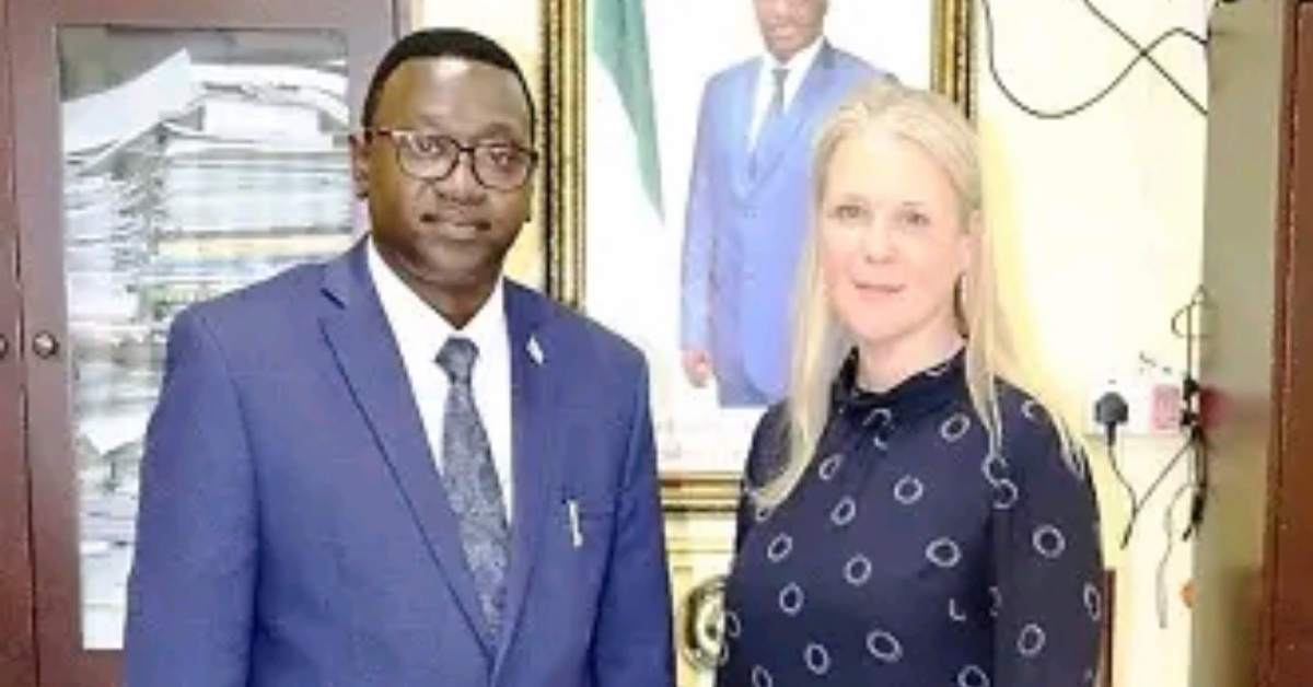British High Commissioner, Lisa Chesney Visits New Minister of Finance
