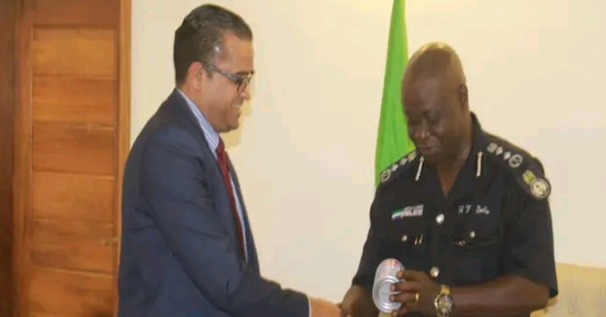 IGP Sellu Hosts Canadian Counsel in Sierra Leone