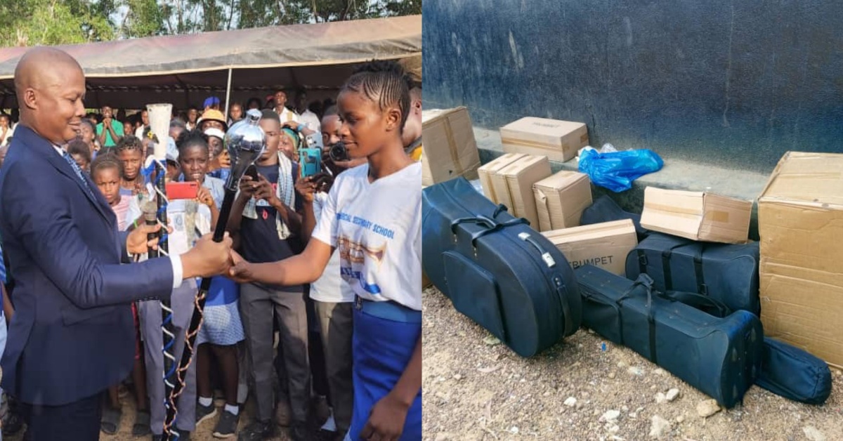 PRA Boss Donates Brass Band to Bo Commercial Secondary School