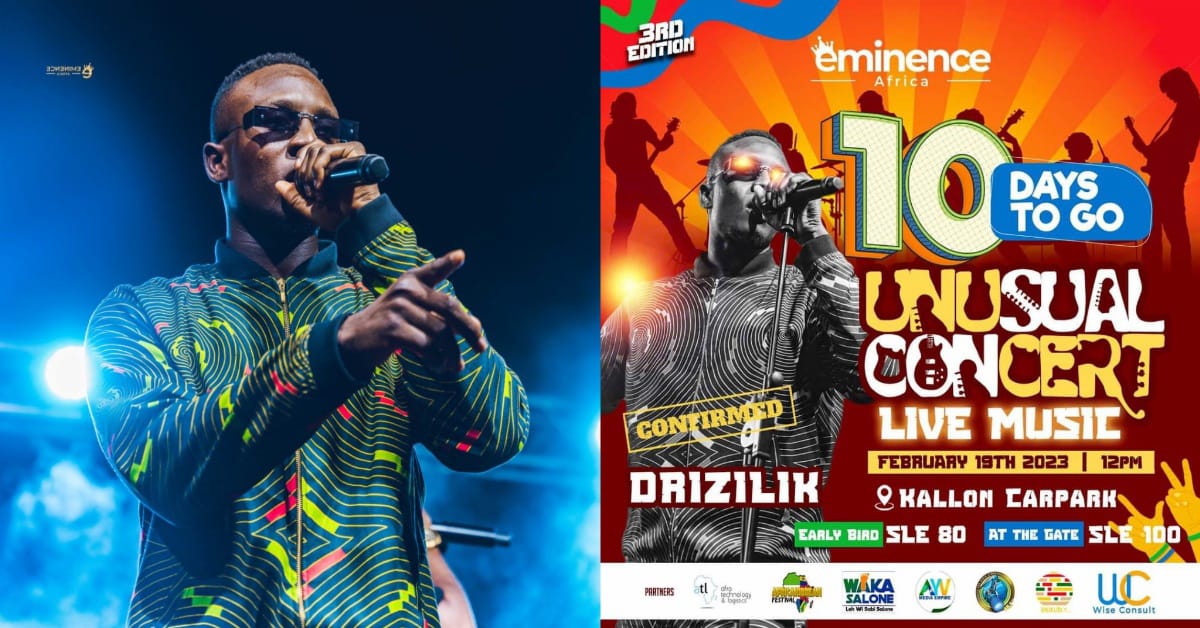 Drizilik Set For Eminence Unusual Concert