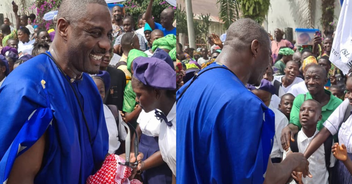 Idris Elba Visit Bonthe Island