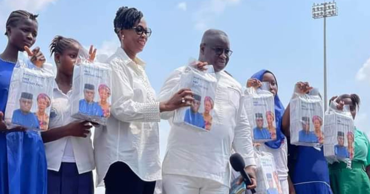 President Bio Launches Phase II of Free Sanitary Pads Distribution
