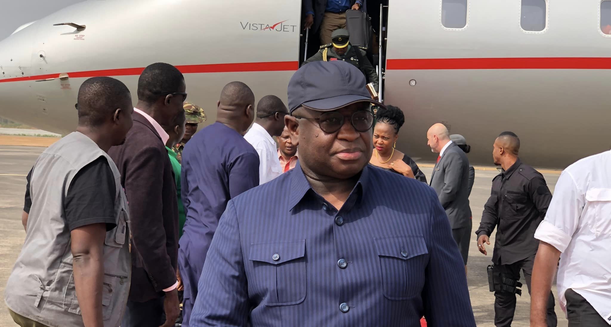 President Maada Bio and First Lady, Fatima Bio Return Home