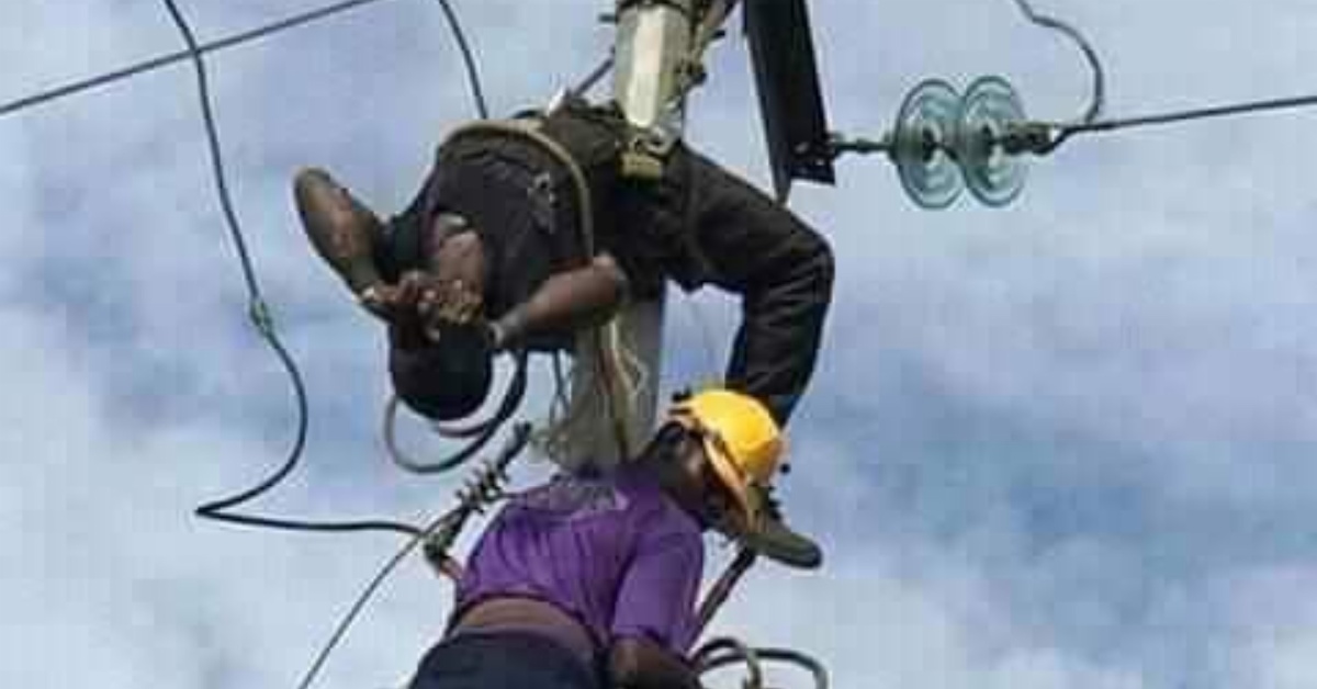 EDSA Staff Dies After Falling Off Electric Pole