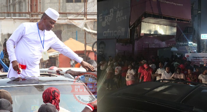 Violence Breaks at Calaba Town as Samura Kamara Arrives Freetown