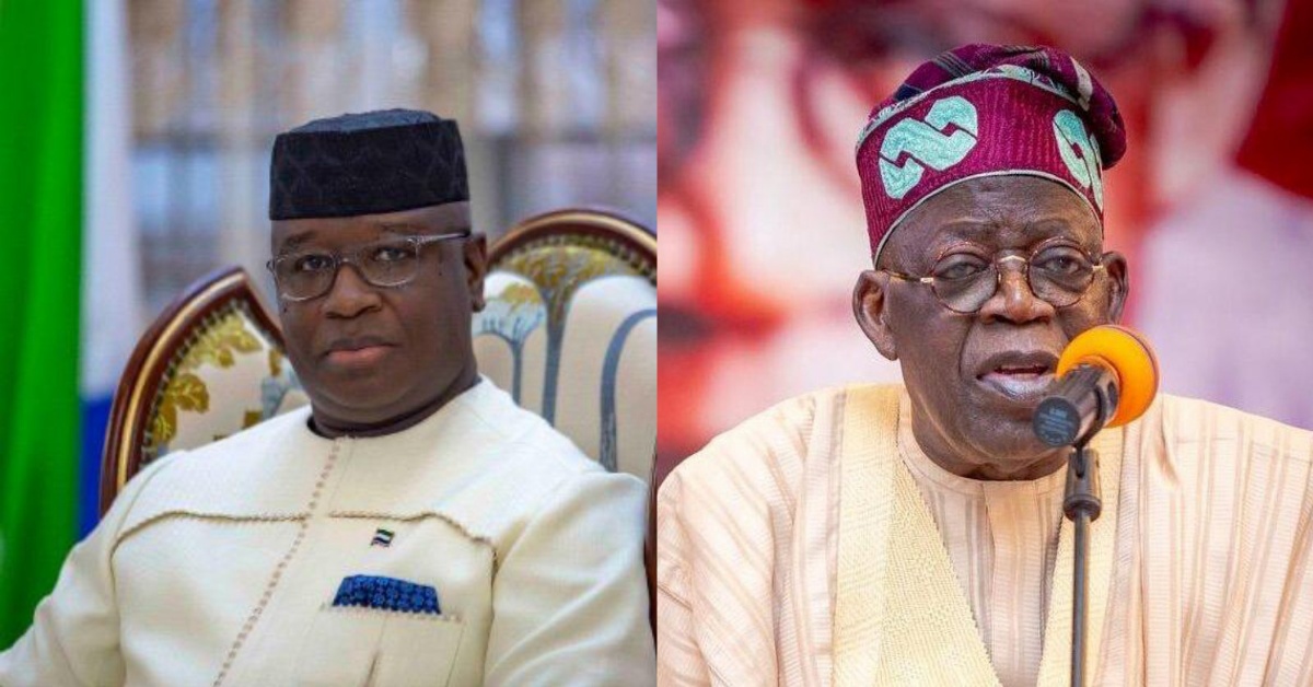 President of Nigeria, Bola Ahmed Tinubu Congratulates President Bio