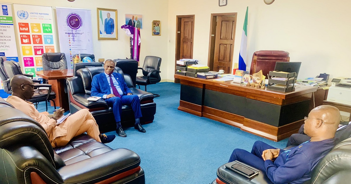 Minister Kai-Kai Engages International Rescue Committee Regional Vice President