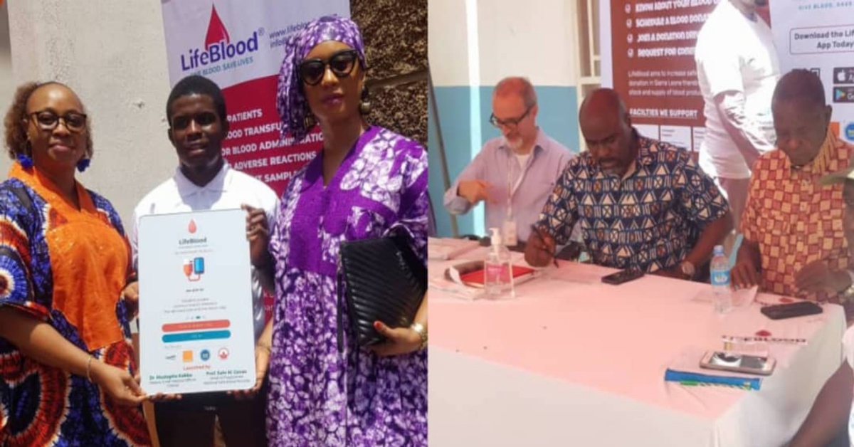 Orange Social Venture Prize Winner, Joseph Koroma Launches Lifeblood App