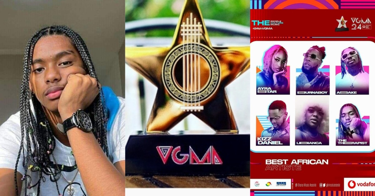 TheTherapist Nominated For Best African Artiste Along Side Burna Boy, Kizz Daniel