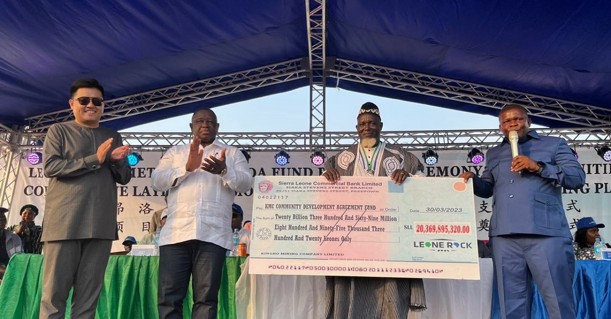 Leone Rock Metal Group Pays Over Le 20 Billion to Concessional Communities