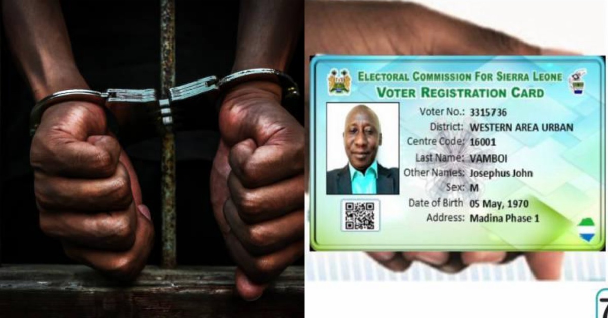 Man Arrested in Mile 91 For Unlawfully Possessing Scores of Voter ID Cards