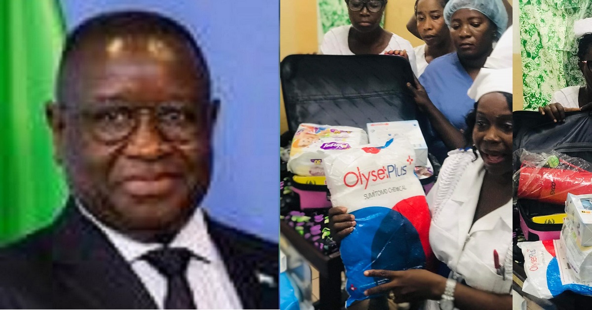 62nd Independence Day: President Bio Gifts Cottage Hospital New Born Babies