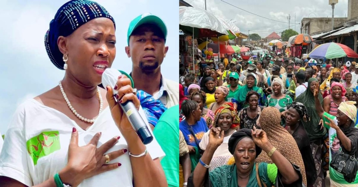 First Lady Fatima Bio Visits Kono Traders Union, Advocates Women’s Empowerment, Business Growth