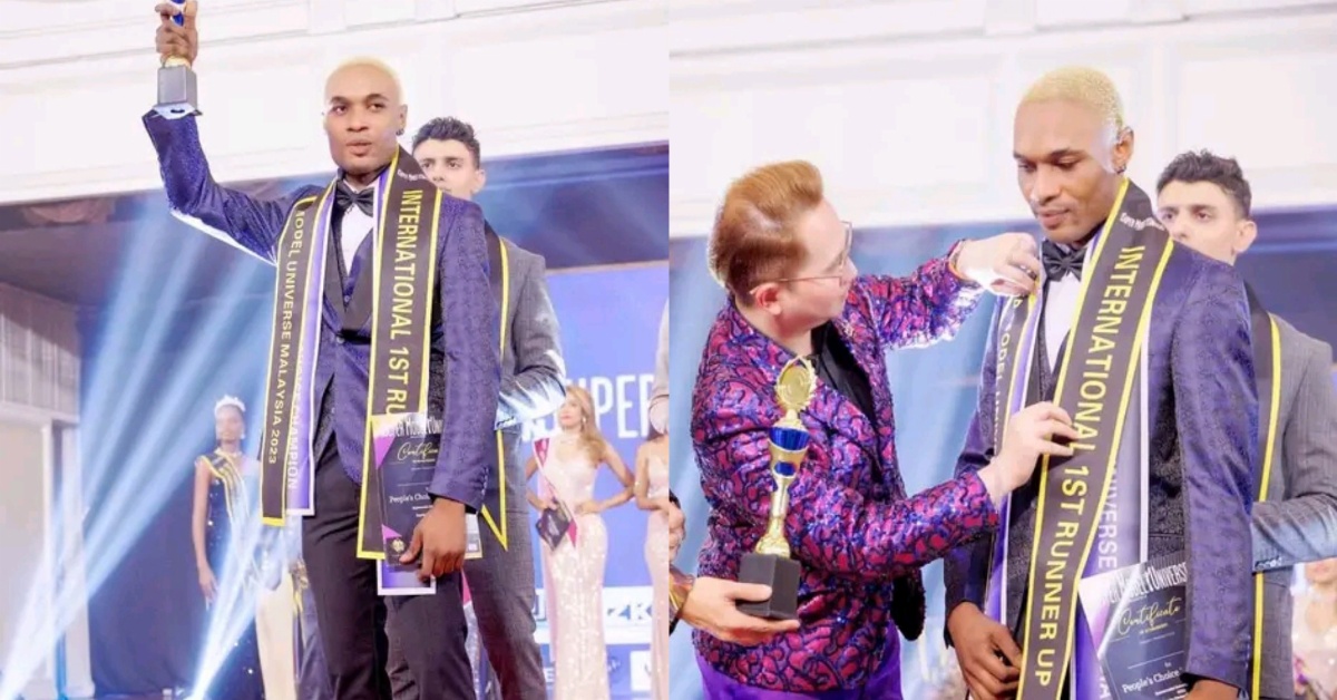 Ishmail Bangura Wins Supermodel Universe Award in Malaysia