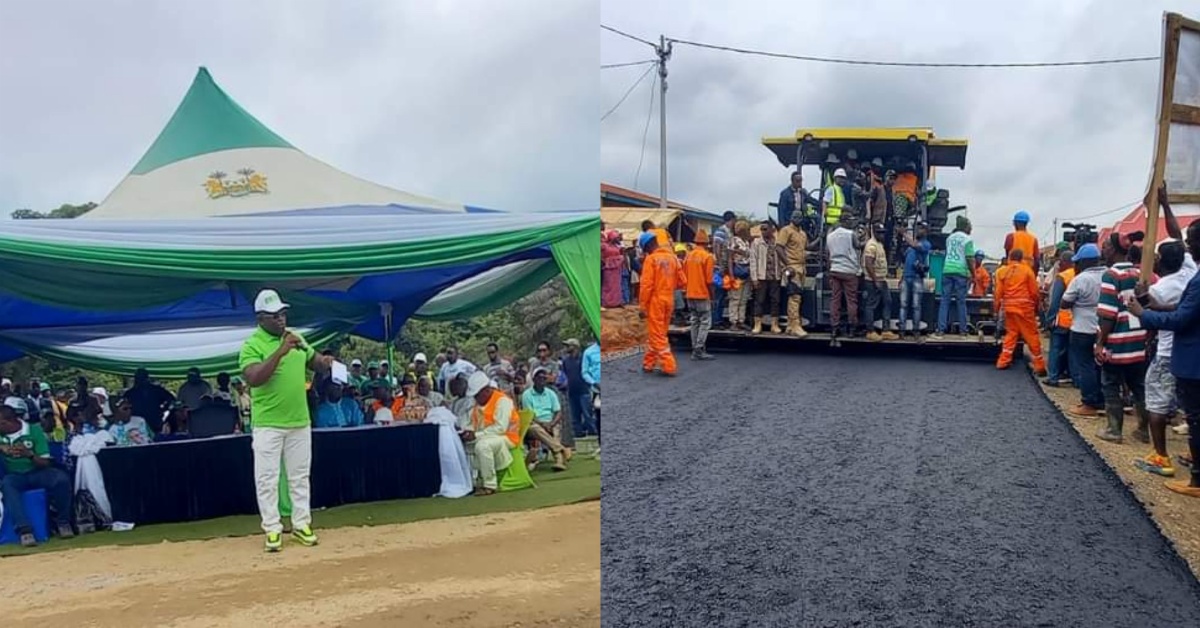 President Bio Launches Reconstruction of Kabala – Krubola – Kono Road Project