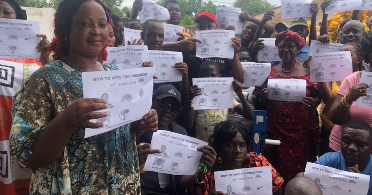 2023 Elections: Samura Kamara’s Wife Leads Voter Education Campaign in Pujehun District
