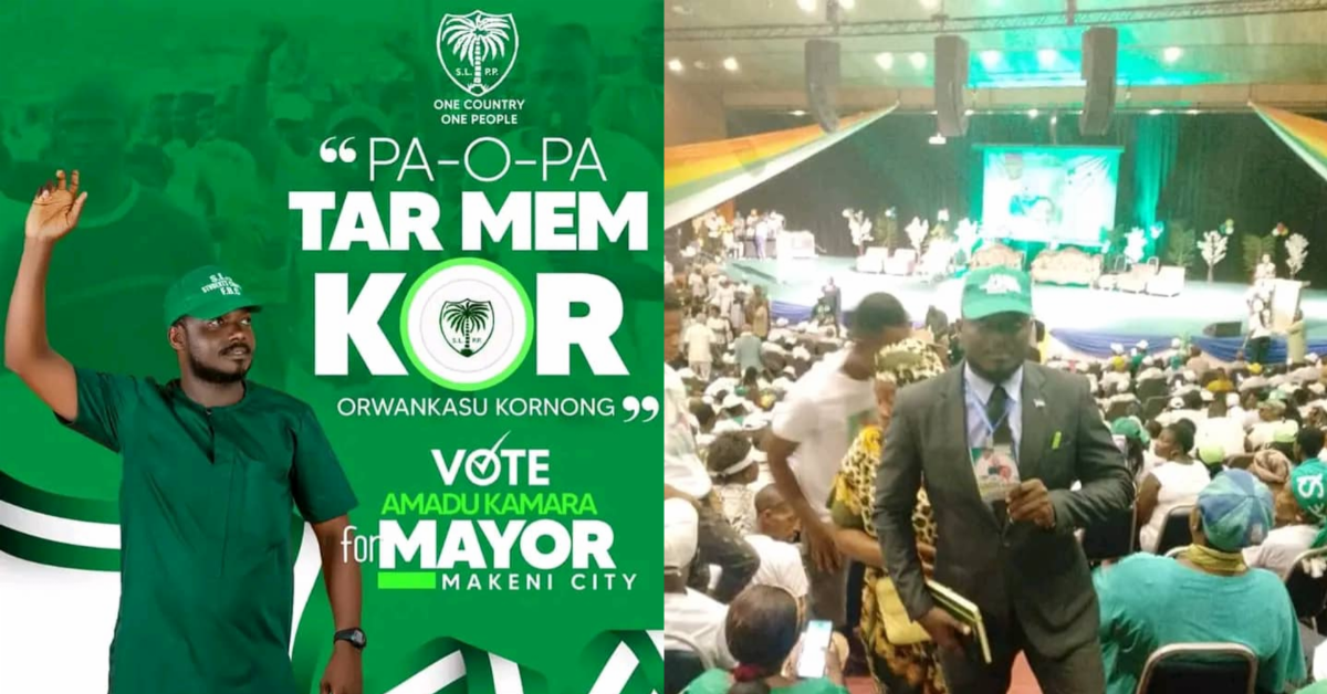 SLPP Nominates AYV Northern Region Correspondent For The Makeni Mayoral Seat