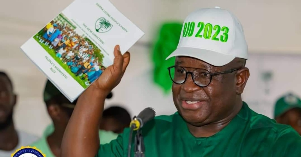 SLPP Manifesto: President Bio Commits to 80% Renewable Energy Generation