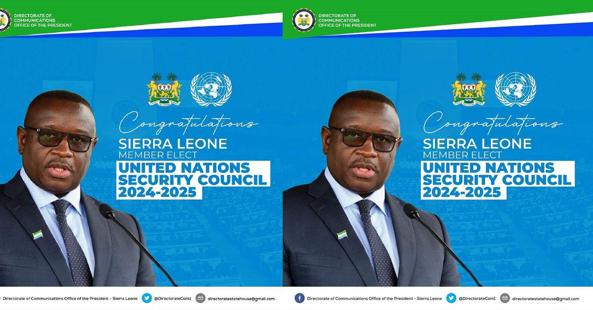 European Union Congratulates Sierra Leone For Securing UN Security Council Membership