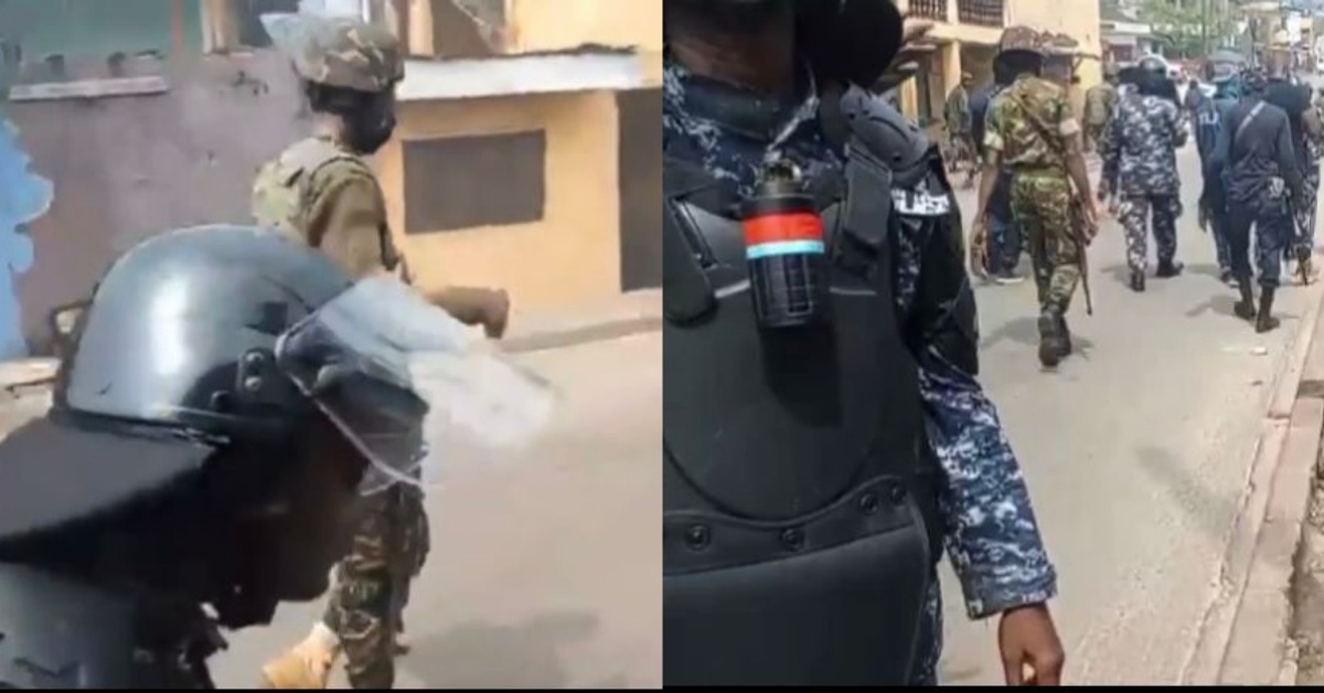 APC Protest: Police Officer Attack Journalist