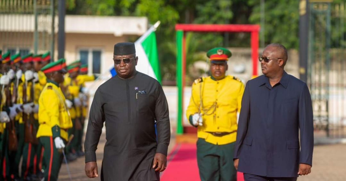 Guinea-Bissau’s President Congratulates President Bio on Re-Election