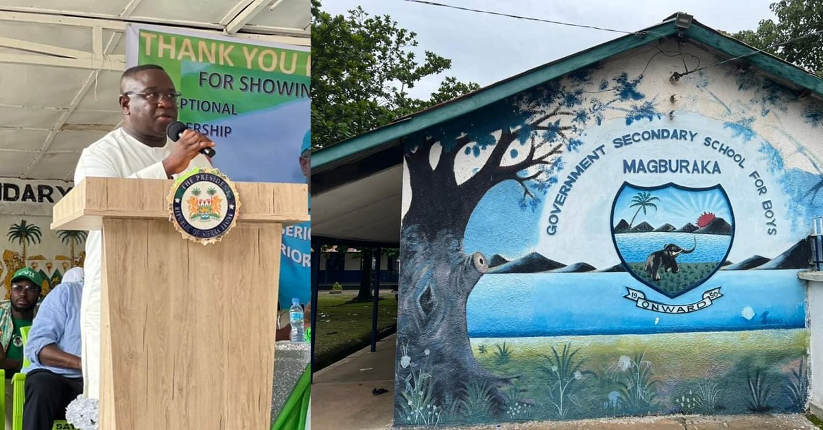 President Bio Takes Development to Magburaka Secondary School For Boys