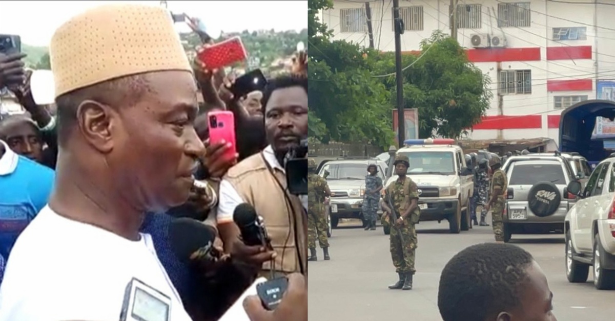 BREAKING: Samura Kamara Claims Attack on Party Headquarters During Press Conference