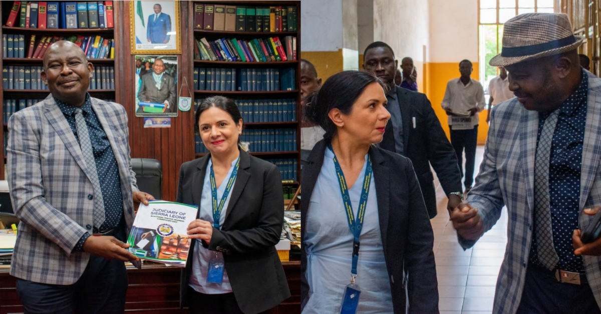 EU EOM Visits Chief Justice, Hon. D.B. Edwards