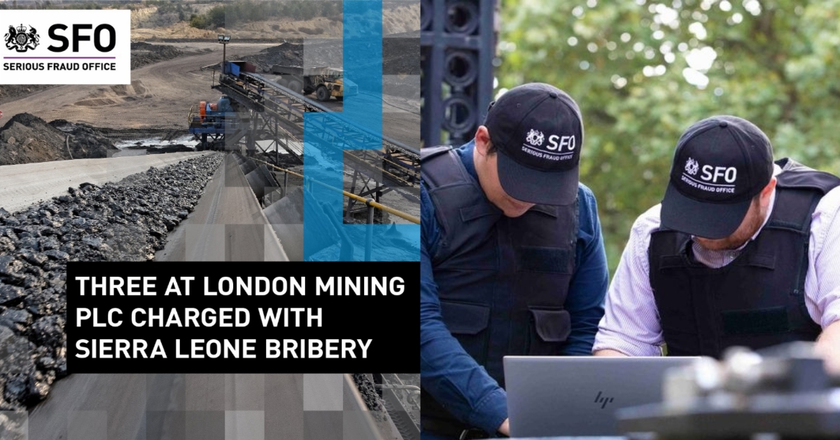SFO Accuses Two Mining Executives of Bribery
