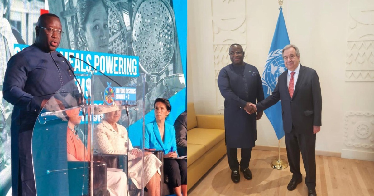 President Bio Meets With UN Secretary General Ahead of Summit