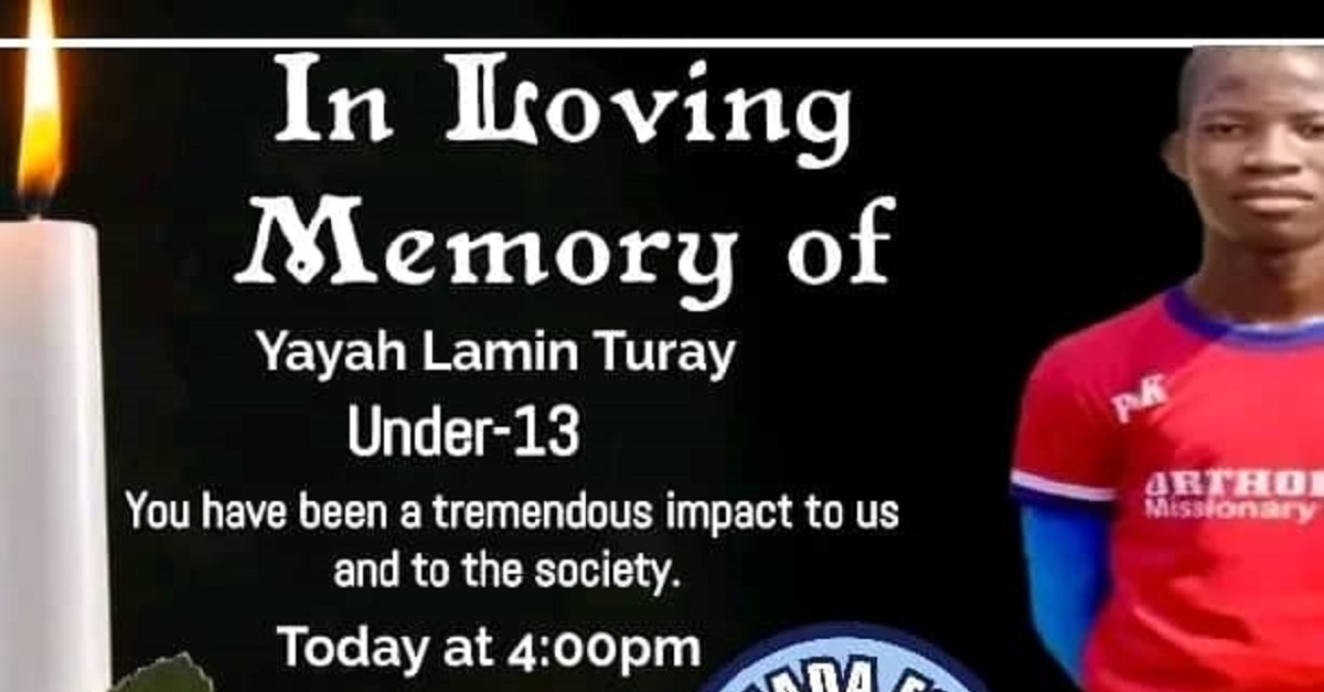 HADA FC Mourns Death of U-13 Goalkeeper