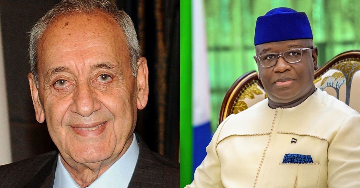 Lebanese Assembly President Congratulates President Bio on His Re-election