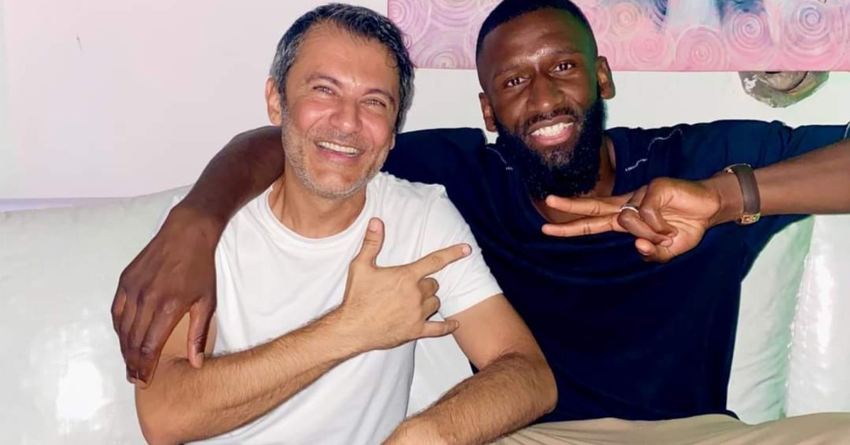 Nasser Ayoub Poses With Real Madrid Star Antonio Rüdiger