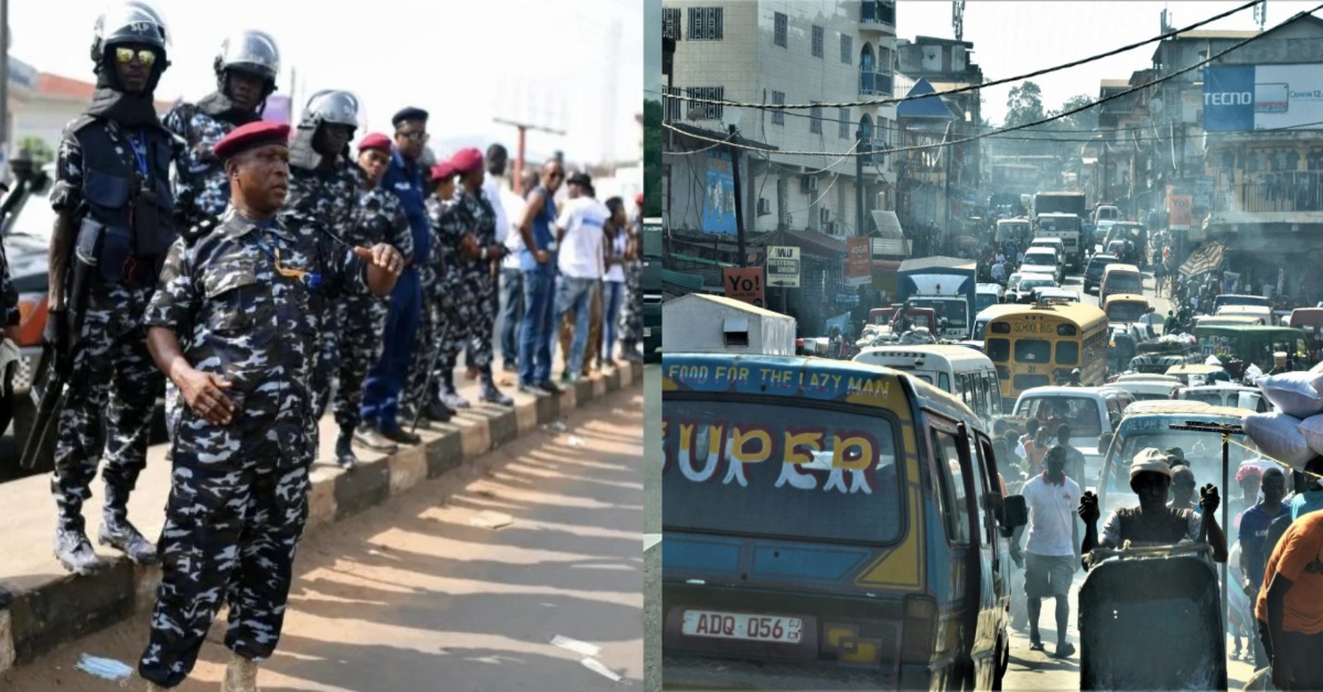 Sierra Leone Police Take Action to Combat Traffic Congestion Along Bai Bureh Road
